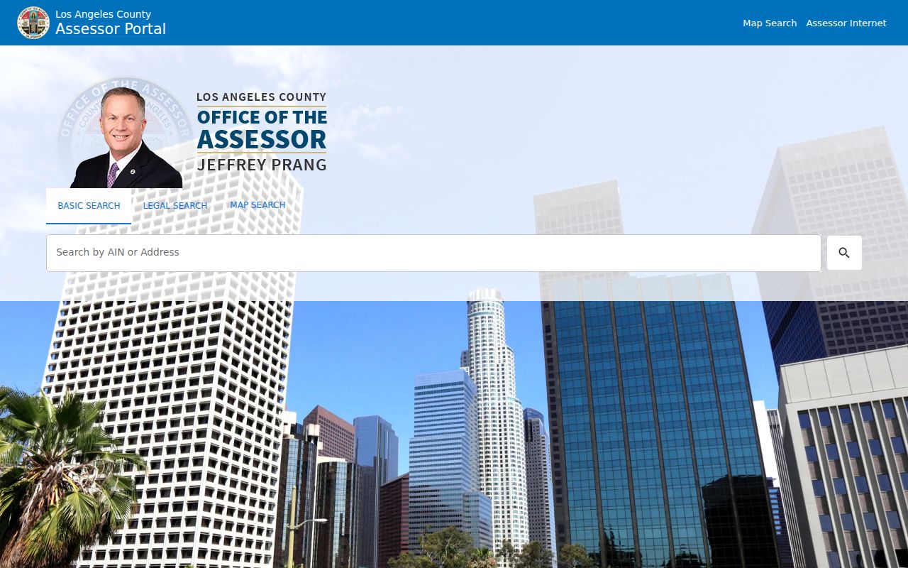 Pico Rivera residents directory view of the Los Angeles County Assessor parcel search