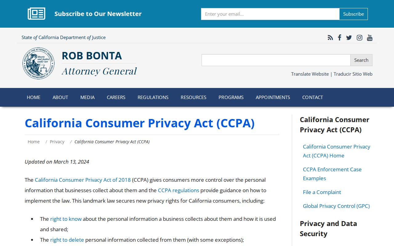 Pico Rivera neighbors research reference to California Consumer Privacy Act rights