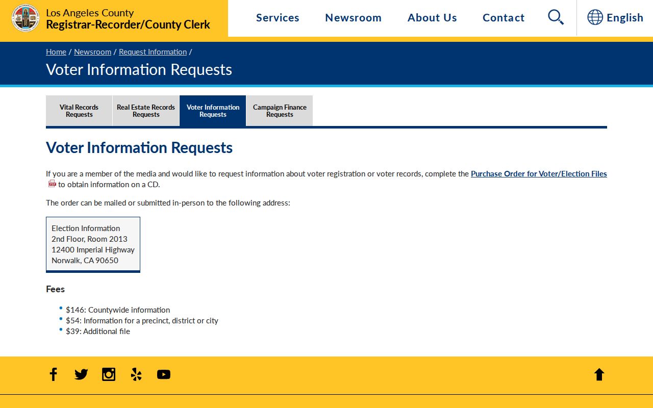 Pico Rivera neighbors research reference to LA County voter information requests